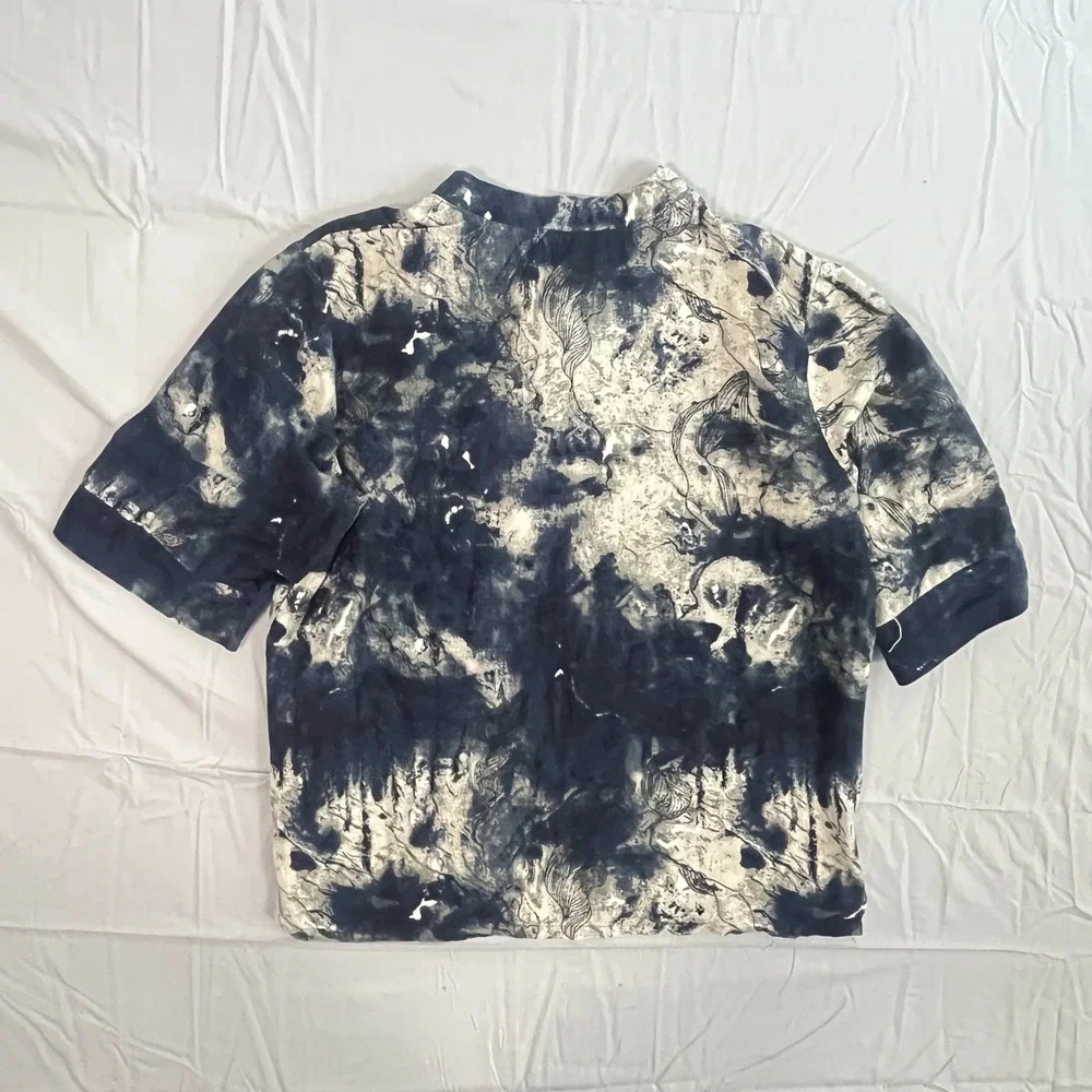 Tie-Dye ontto blouse
